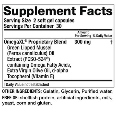 omega xl direct ingredients.